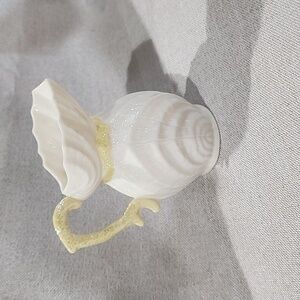 Vintage Belleek  Fine Irish Porcelain Double Shell Creamer Pitcher Ireland